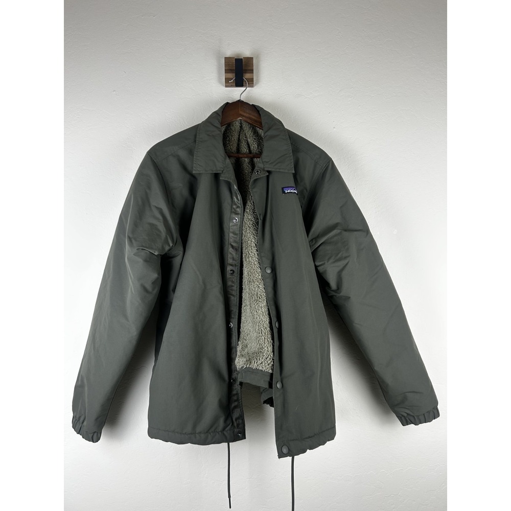Patagonia Mens Lined Isthmus Coaches Jacket Green L 20415 FA21